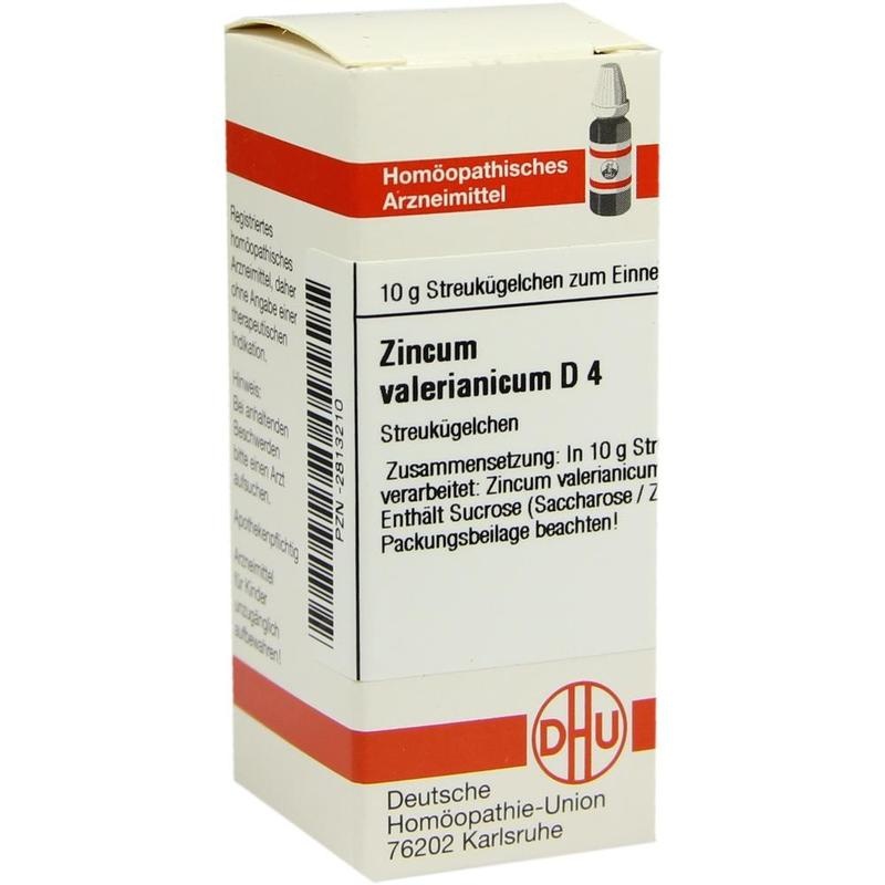 ZINCUM VALERIANICUM D 4 Globuli