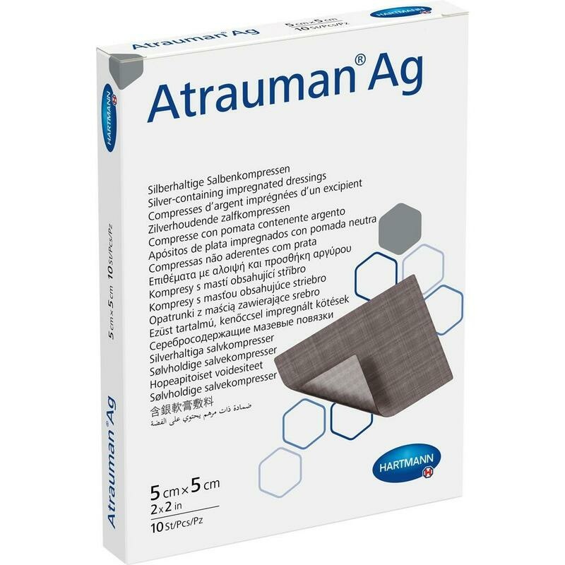 ATRAUMAN Ag 5x5 cm steril Kompressen