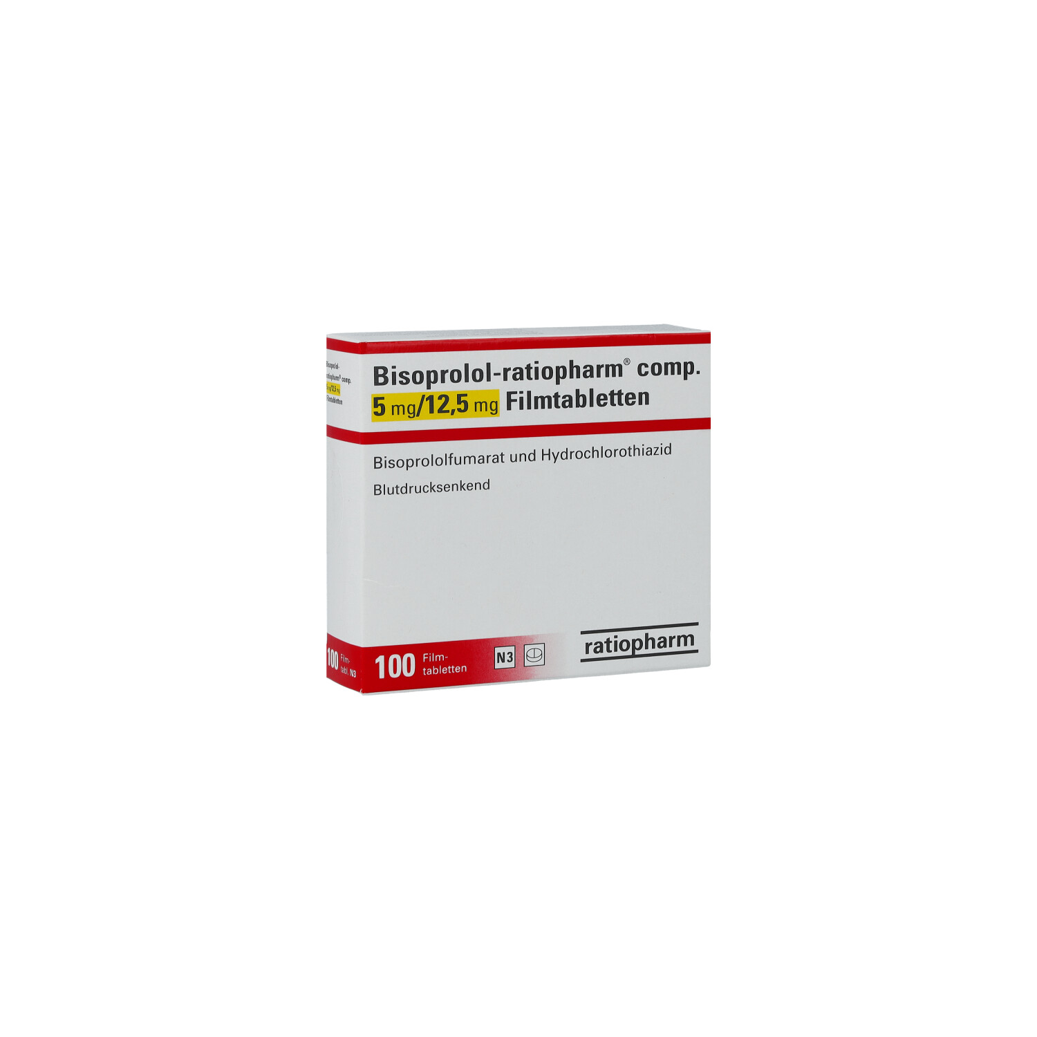 BISOPROLOL-ratiopharm comp.5 mg/12,5 mg Filmtabl.