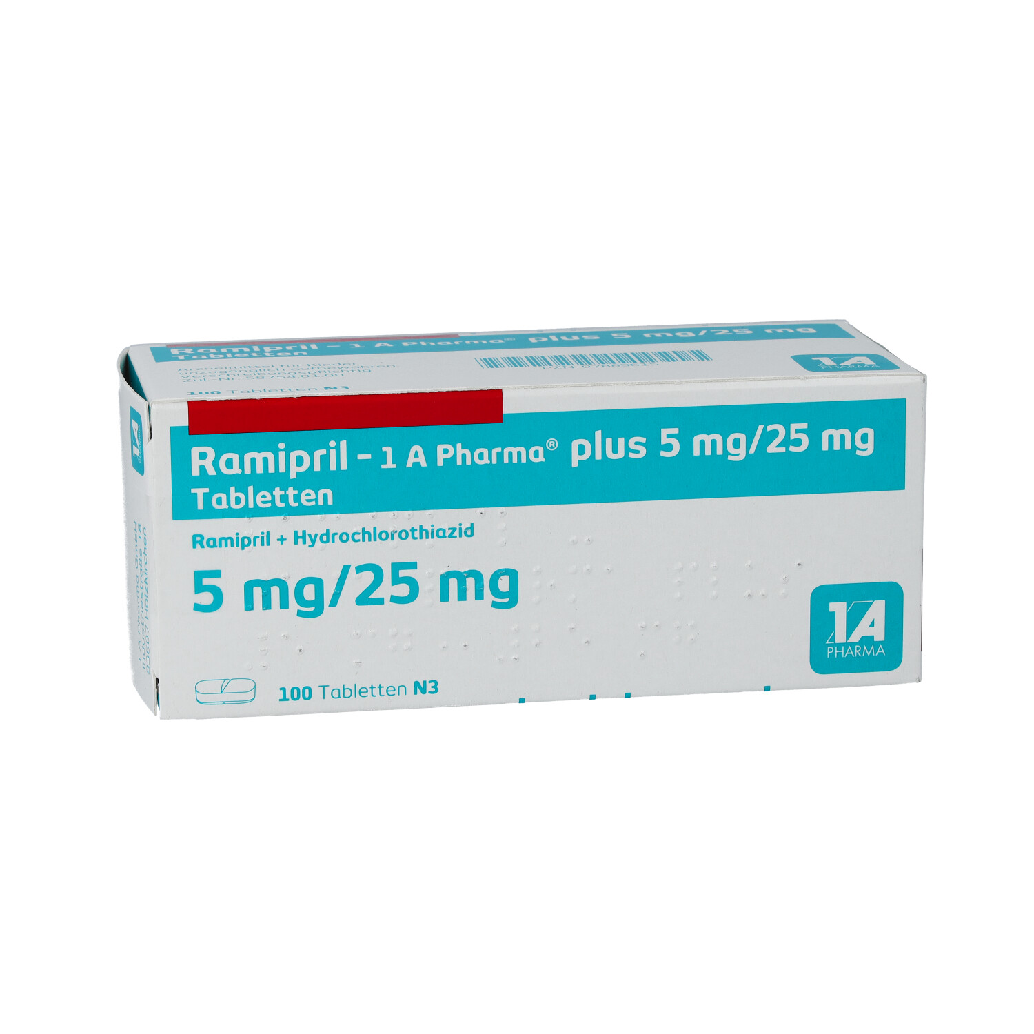 RAMIPRIL-1A Pharma plus 5 mg/25 mg Tabletten