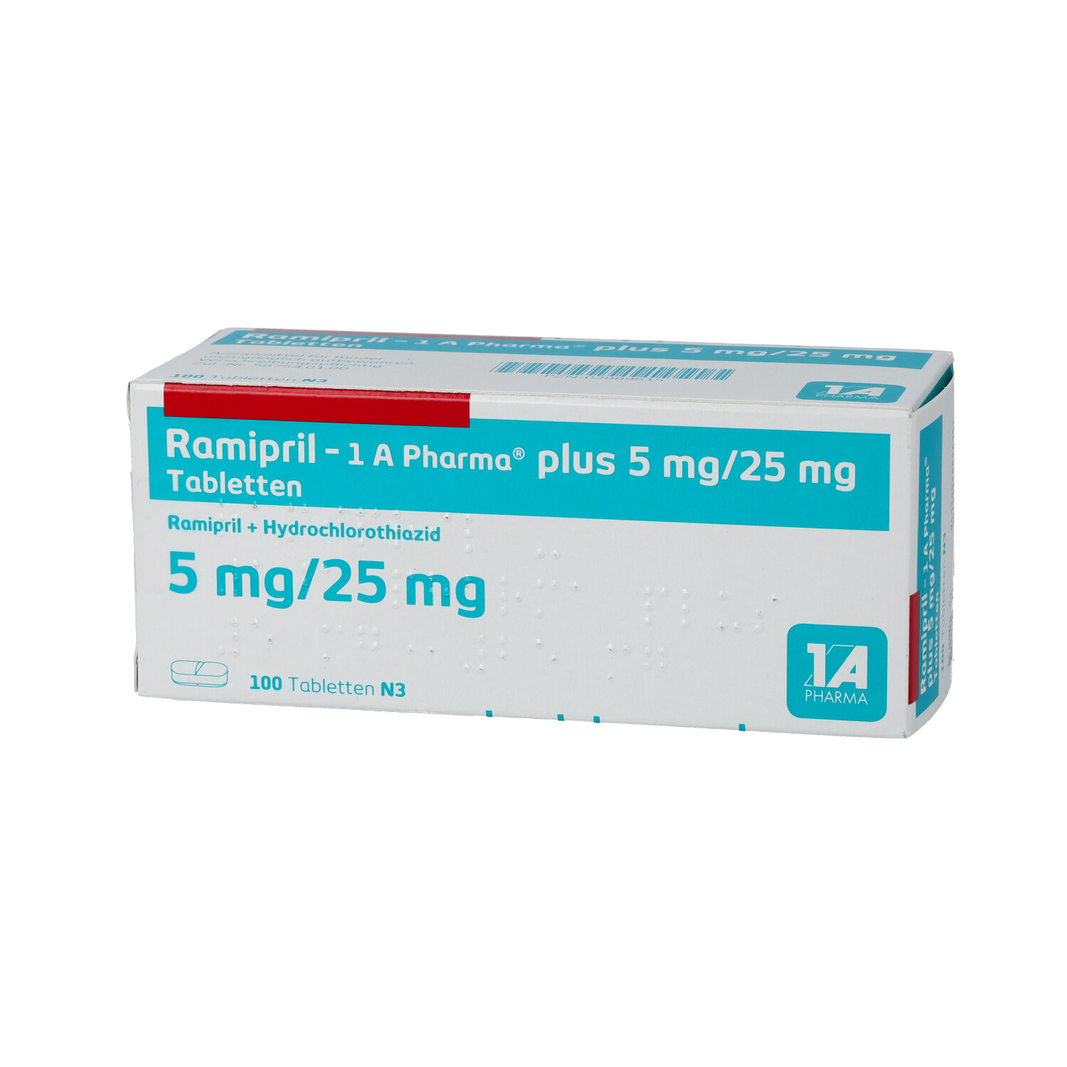 RAMIPRIL-1A Pharma plus 5 mg/25 mg Tabletten