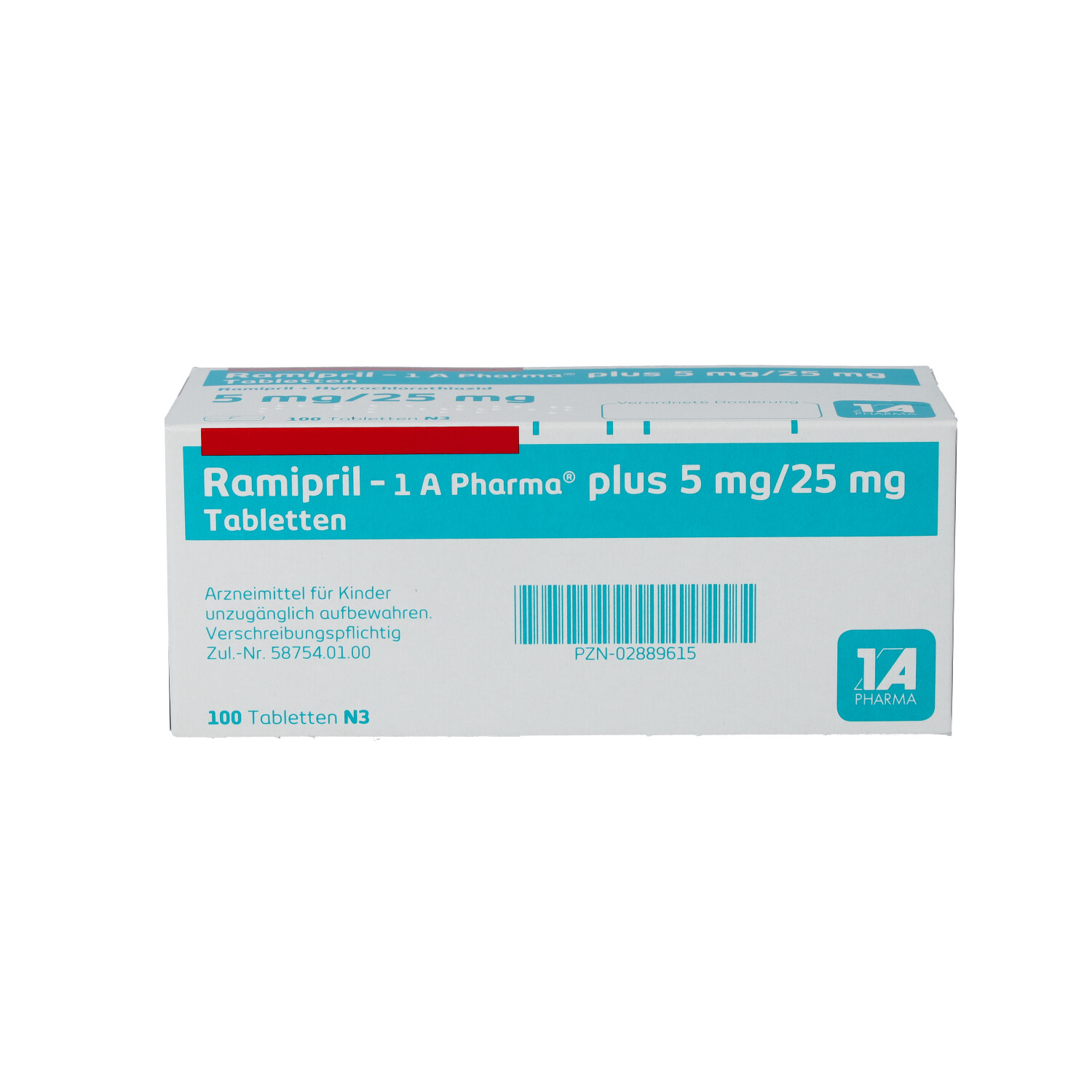 RAMIPRIL-1A Pharma plus 5 mg/25 mg Tabletten