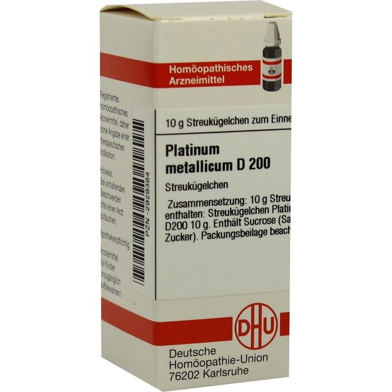 PLATINUM METALLICUM D 200 Globuli