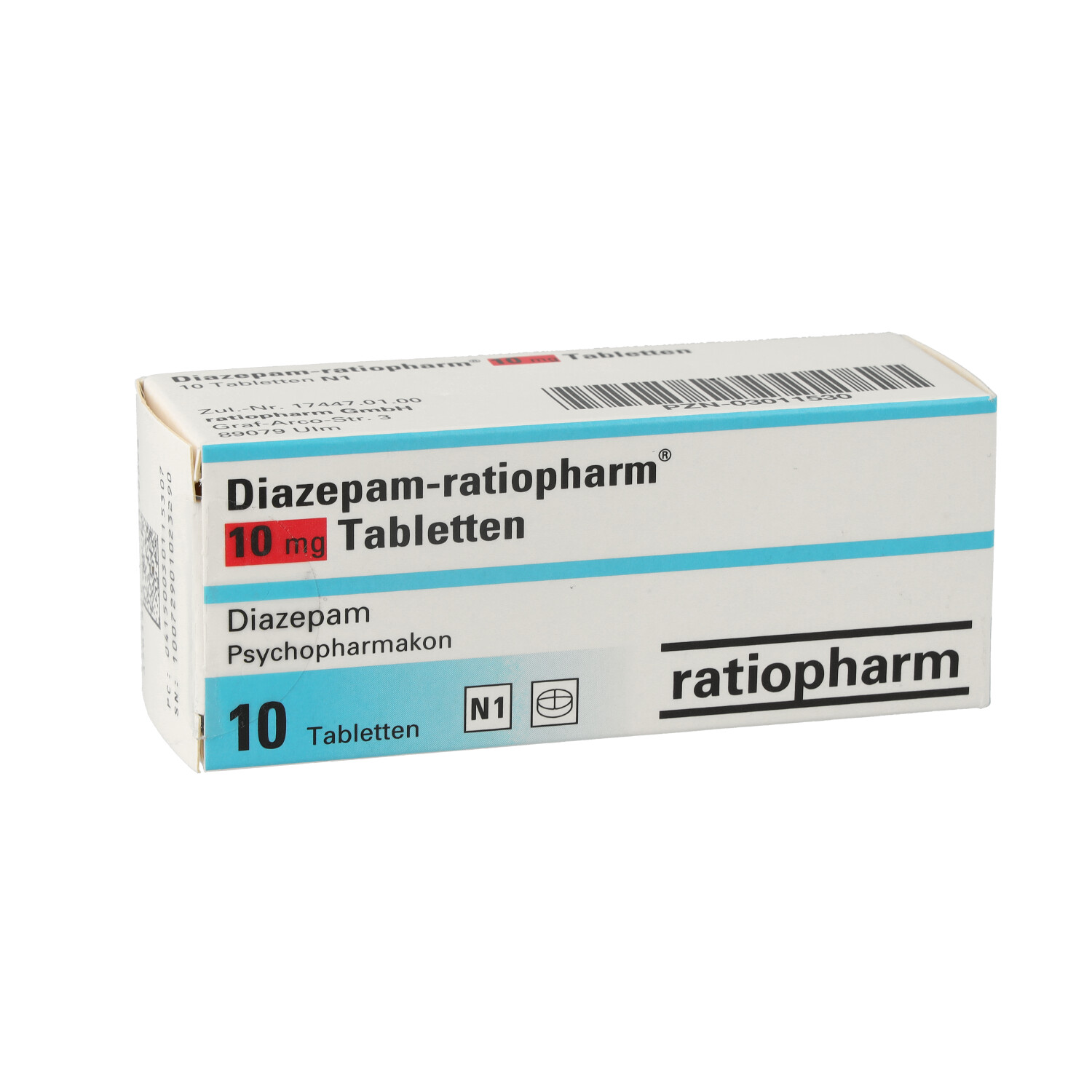 DIAZEPAM-ratiopharm 10 mg Tabletten