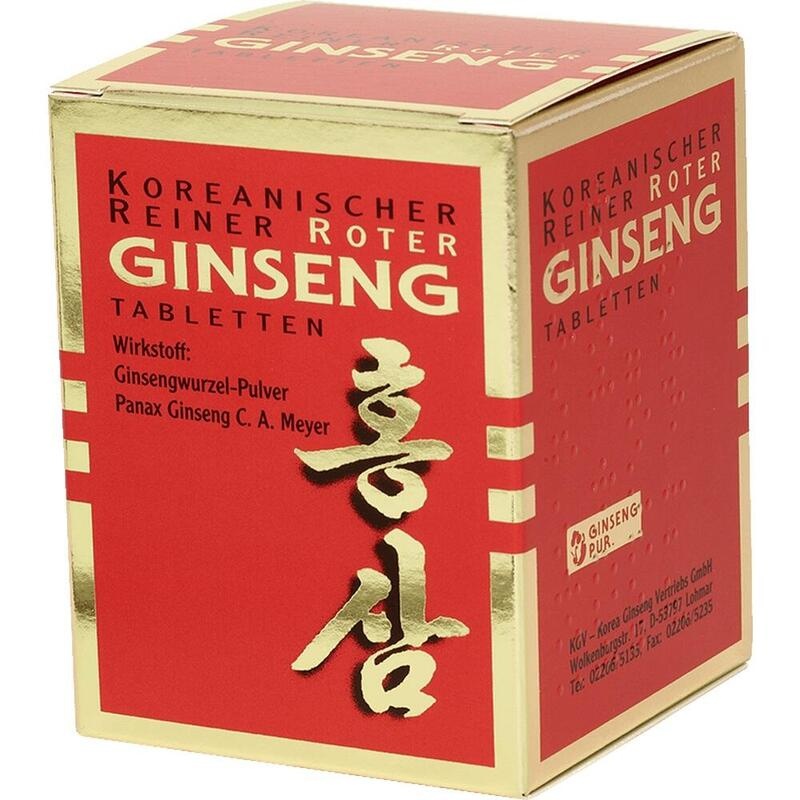 KOREANISCHER Reiner Roter Ginseng 300 mg Tabletten