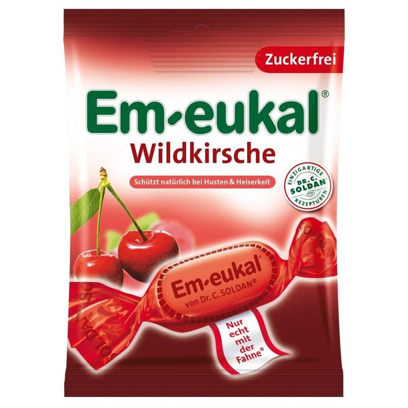 EM-EUKAL Bonbons Wildkirsche zuckerfrei