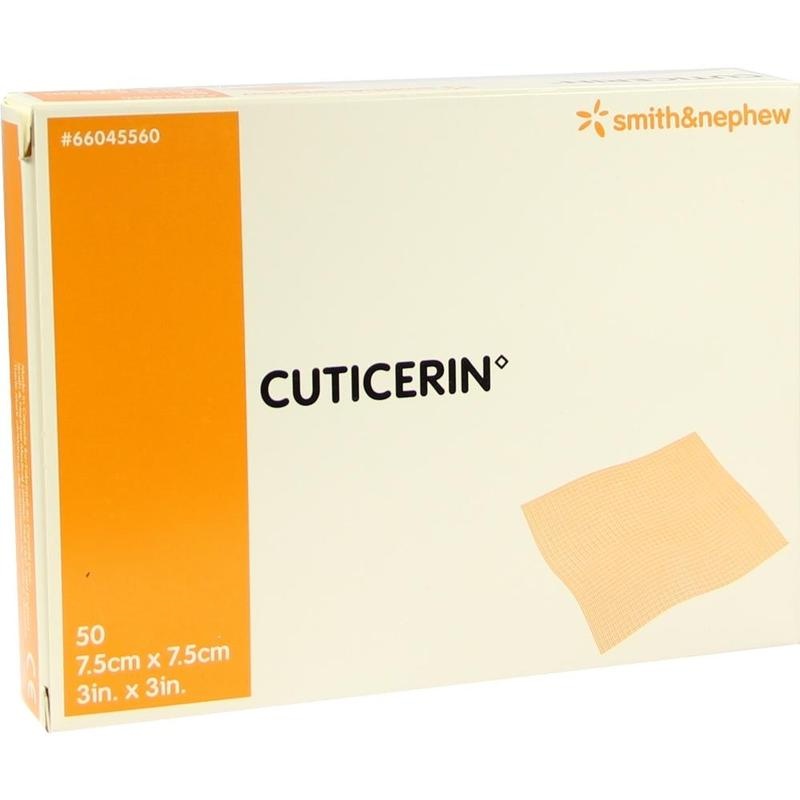 CUTICERIN 7,5x7,5 cm Gaze m.Salbenbeschichtung