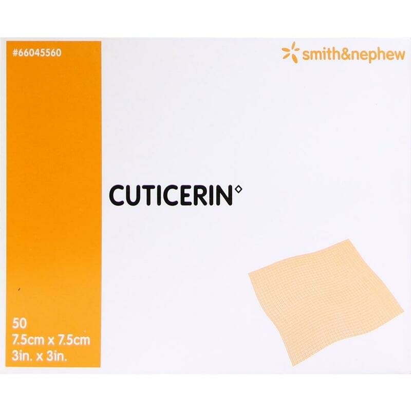 CUTICERIN 7,5x7,5 cm Gaze m.Salbenbeschichtung