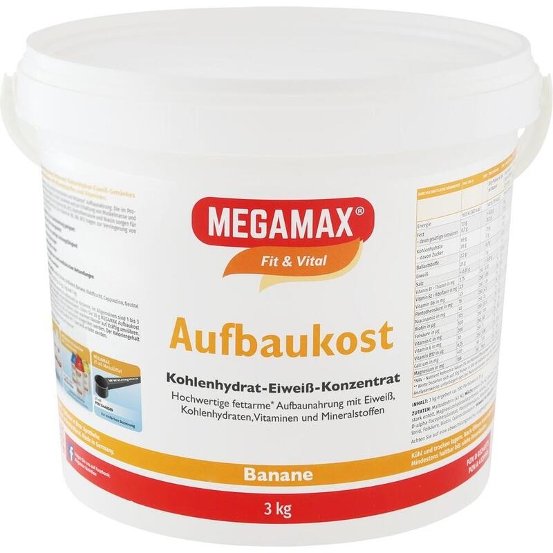 MEGAMAX Aufbaukost Banane Pulver