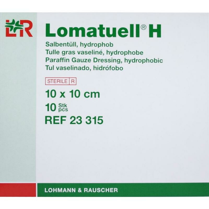 LOMATUELL H Salbentüll 10x10 cm steril