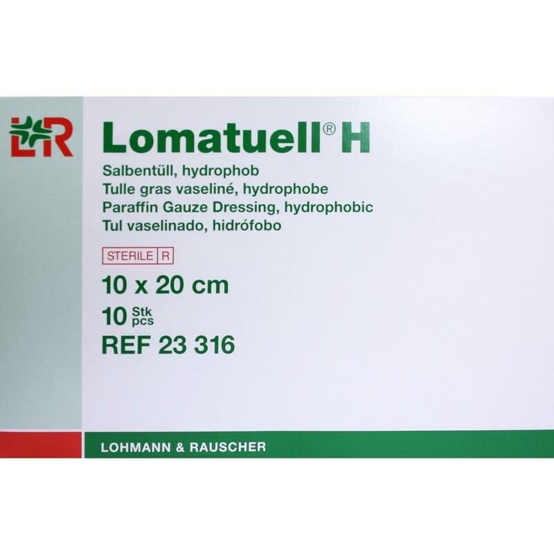 LOMATUELL H Salbentüll 10x20 cm steril