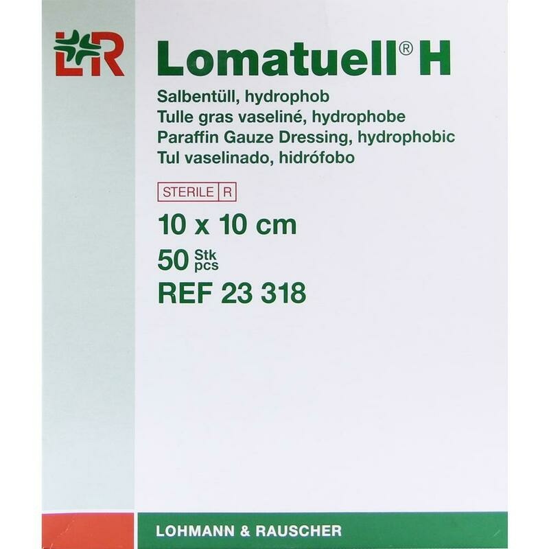 LOMATUELL H Salbentüll 10x10 cm steril