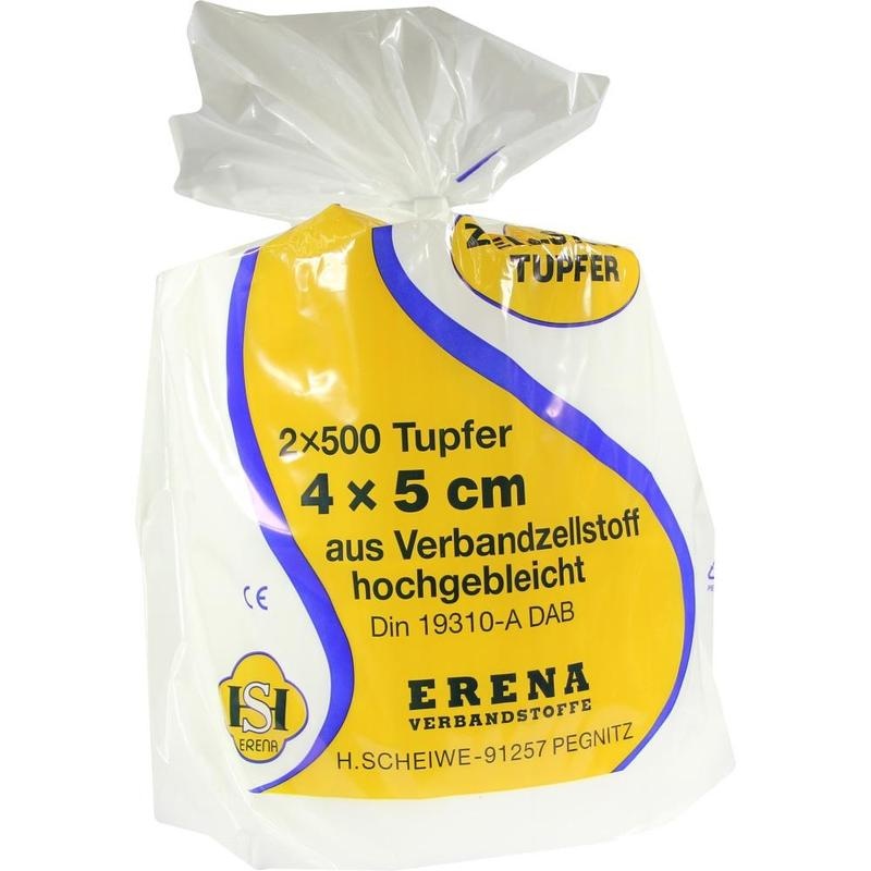 ERENA Zellstofftupfer 4x5 cm