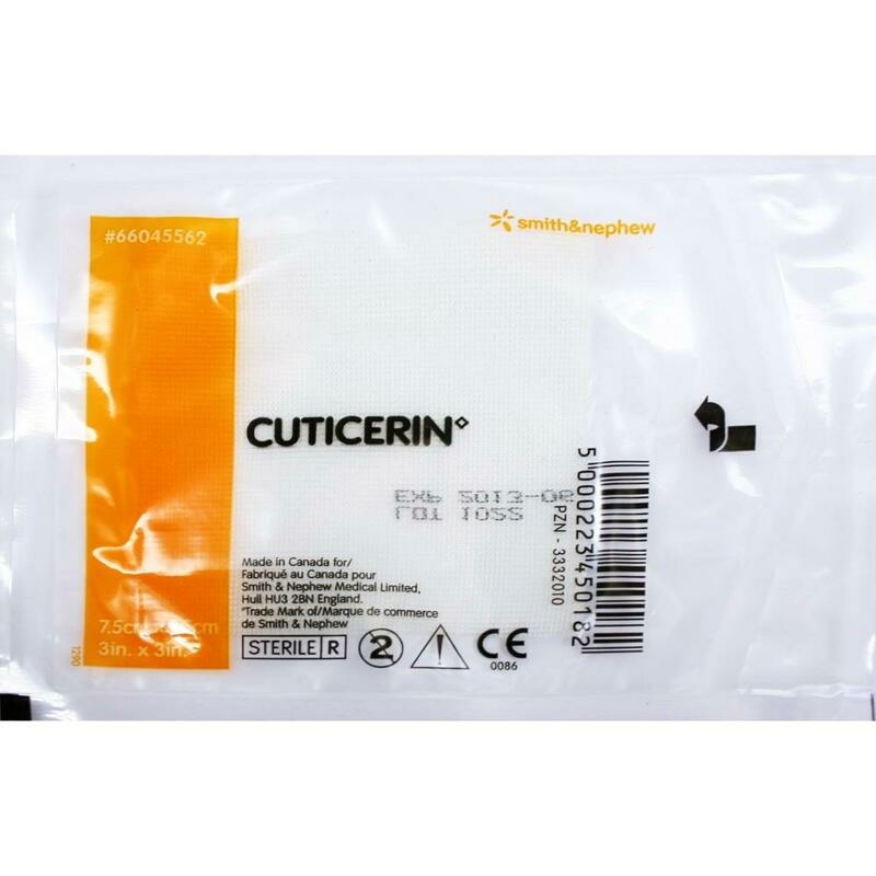 CUTICERIN 7,5x7,5 cm Gaze m.Salbenbeschichtung