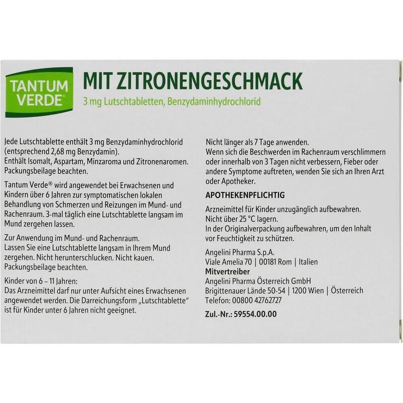 TANTUM VERDE 3 mg Lutschtabl.m.Zitronengeschmack