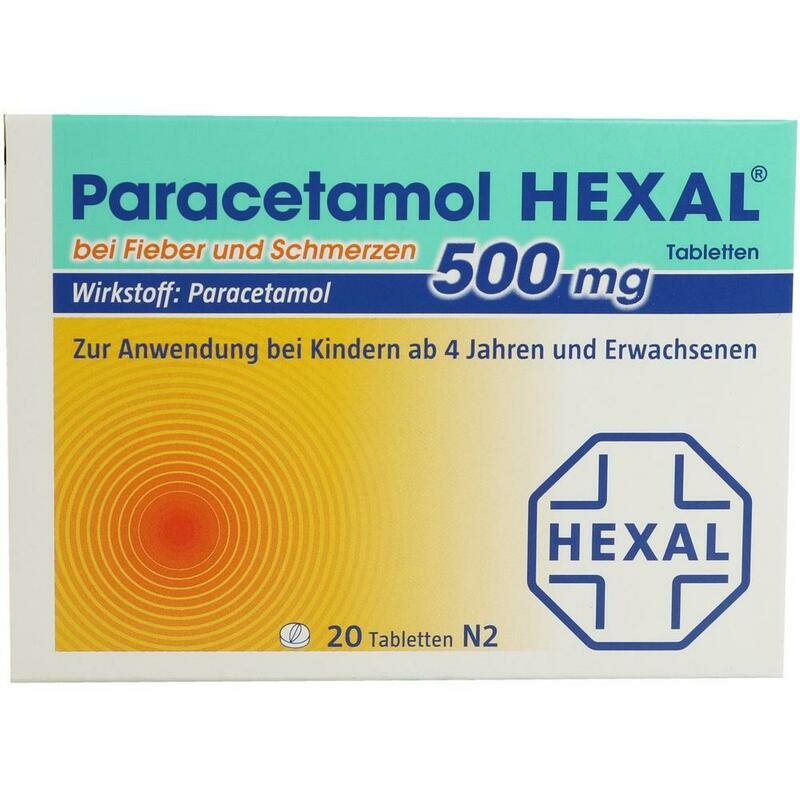 PARACETAMOL 500 mg HEXAL b.Fieber u.Schmerzen Tab.
