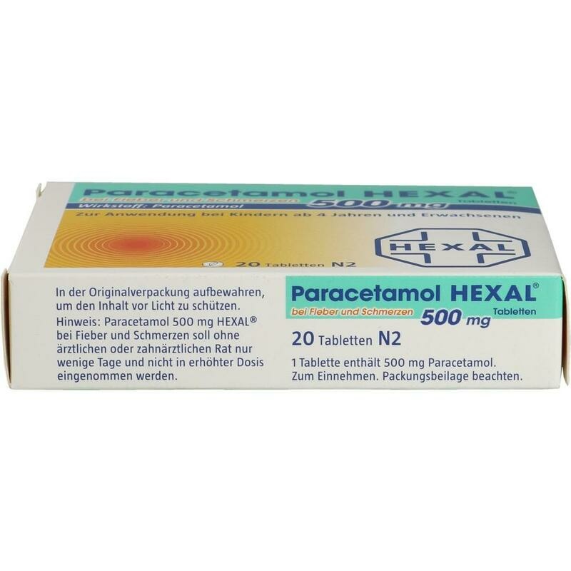 PARACETAMOL 500 mg HEXAL b.Fieber u.Schmerzen Tab.