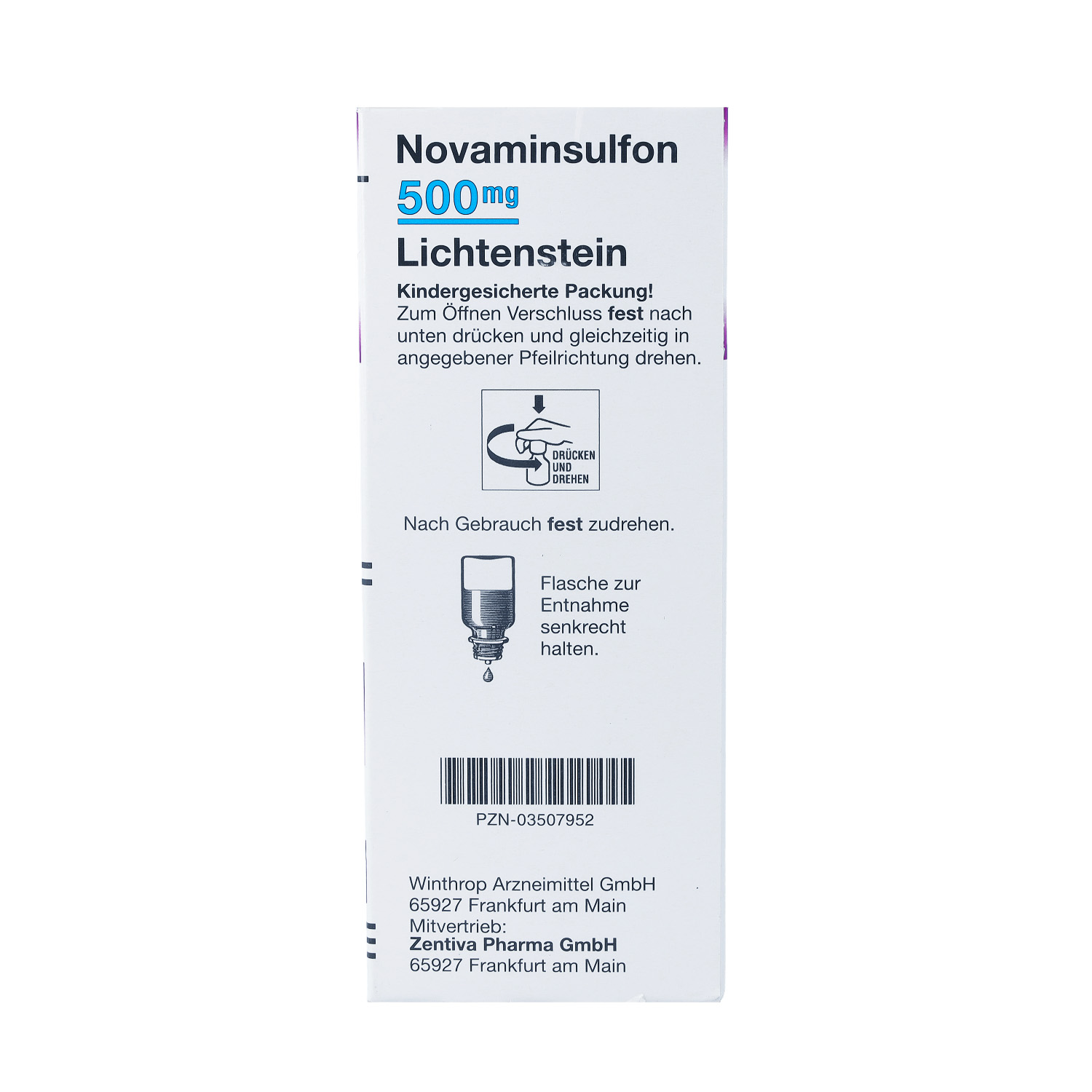 NOVAMINSULFON 500 mg Lichtenst.Tropfen z.Einnehmen