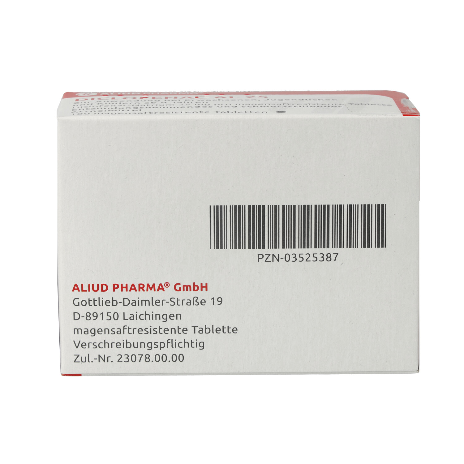 DICLOFENAC AL 25 magensaftresistente Tabletten