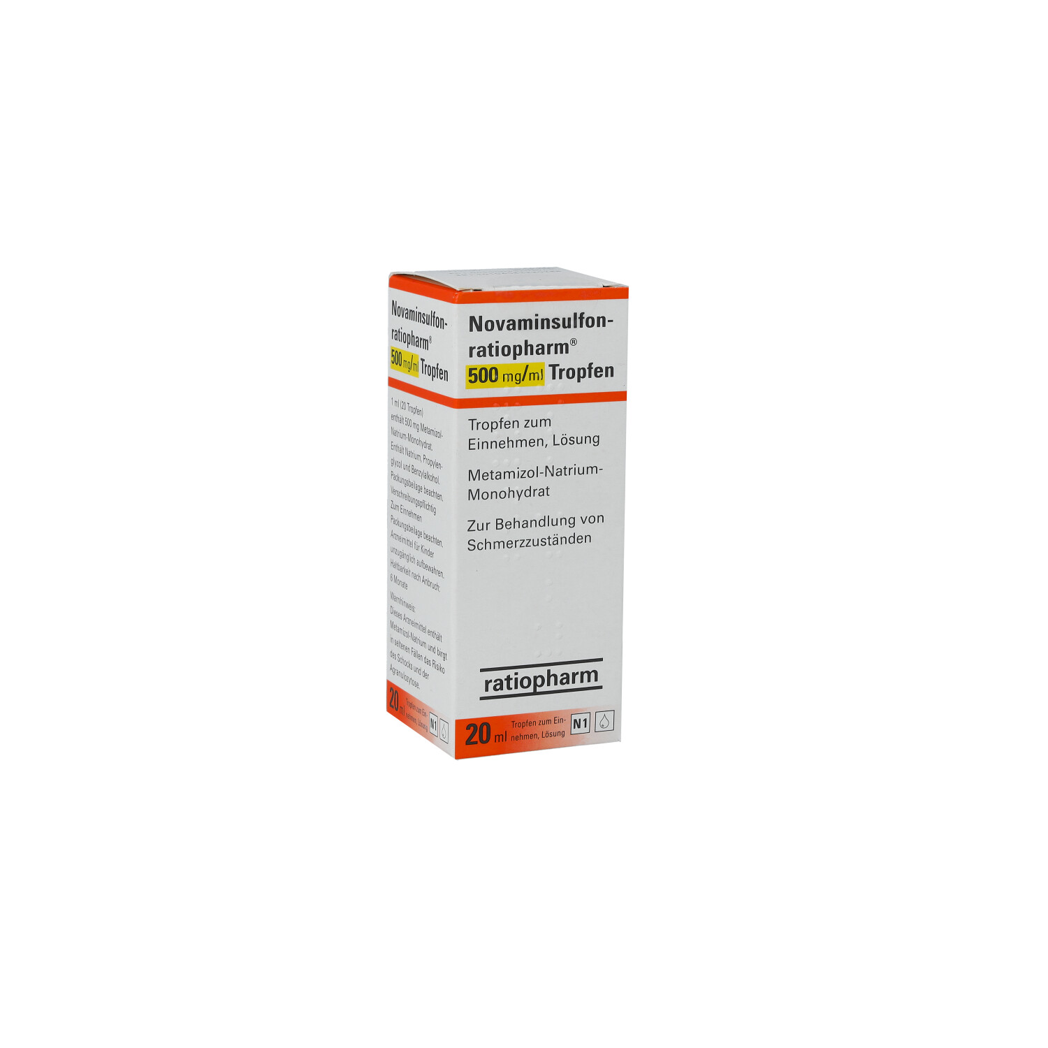 NOVAMINSULFON-ratiopharm 500 mg/ml Tropfen z.Einn.