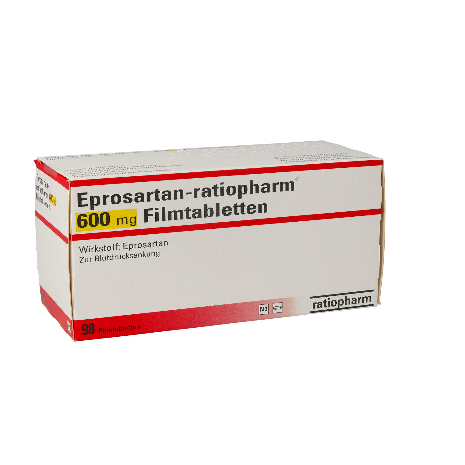 EPROSARTAN-ratiopharm 600 mg Filmtabletten