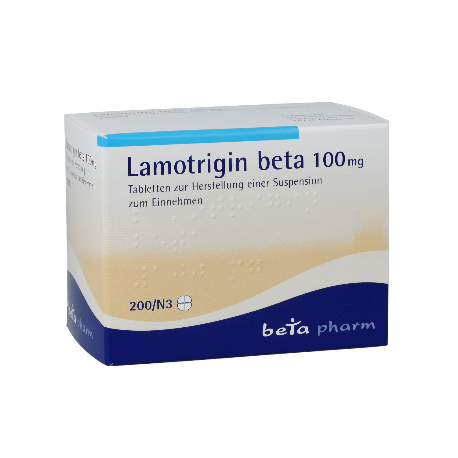LAMOTRIGIN beta 100 mg Tabl.z.Herst.e.Susp.z.Einn.