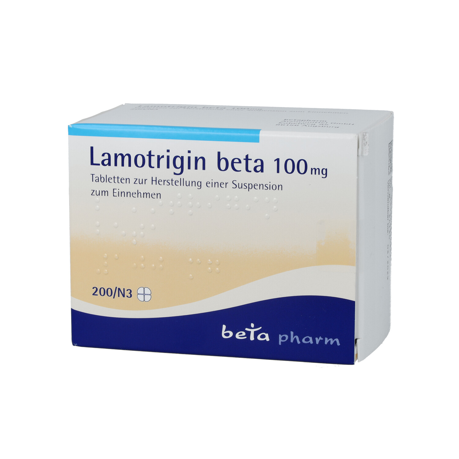 LAMOTRIGIN beta 100 mg Tabl.z.Herst.e.Susp.z.Einn.