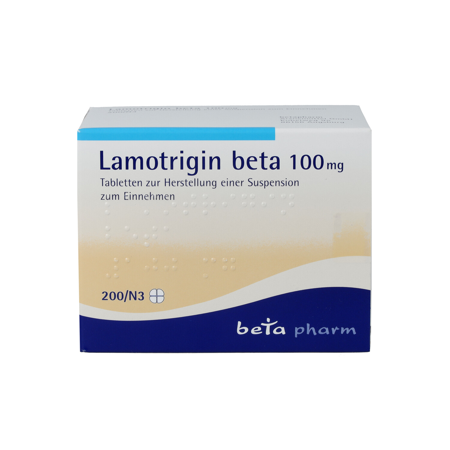 LAMOTRIGIN beta 100 mg Tabl.z.Herst.e.Susp.z.Einn.