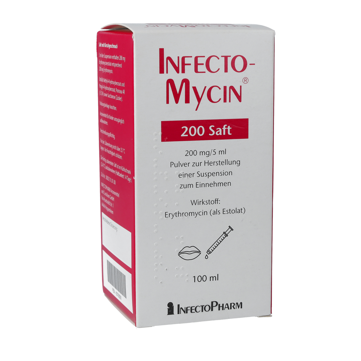 INFECTOMYCIN 200 Saft Plv.z.Herst.e.Susp.z.Einn.