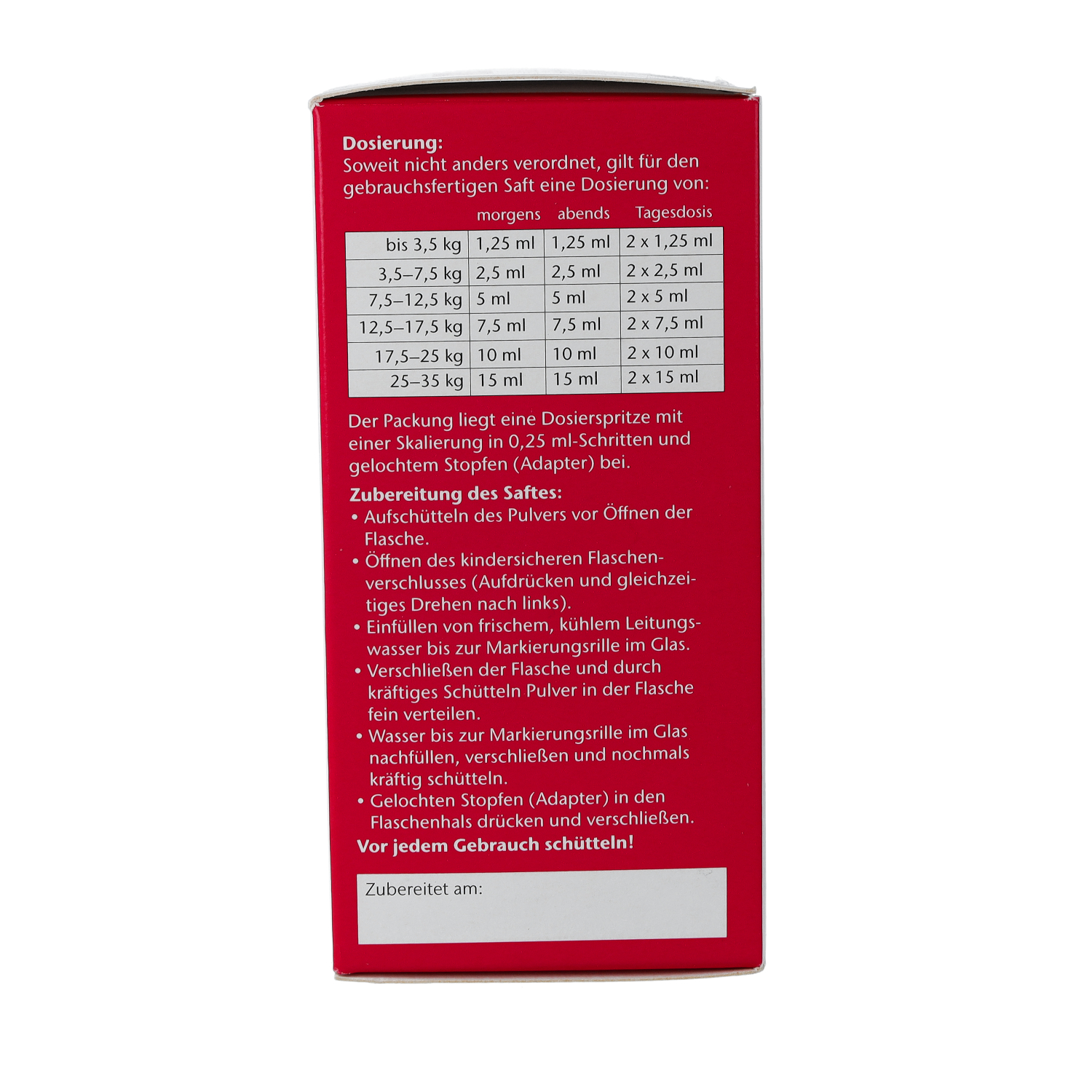 INFECTOMYCIN 200 Saft Plv.z.Herst.e.Susp.z.Einn.