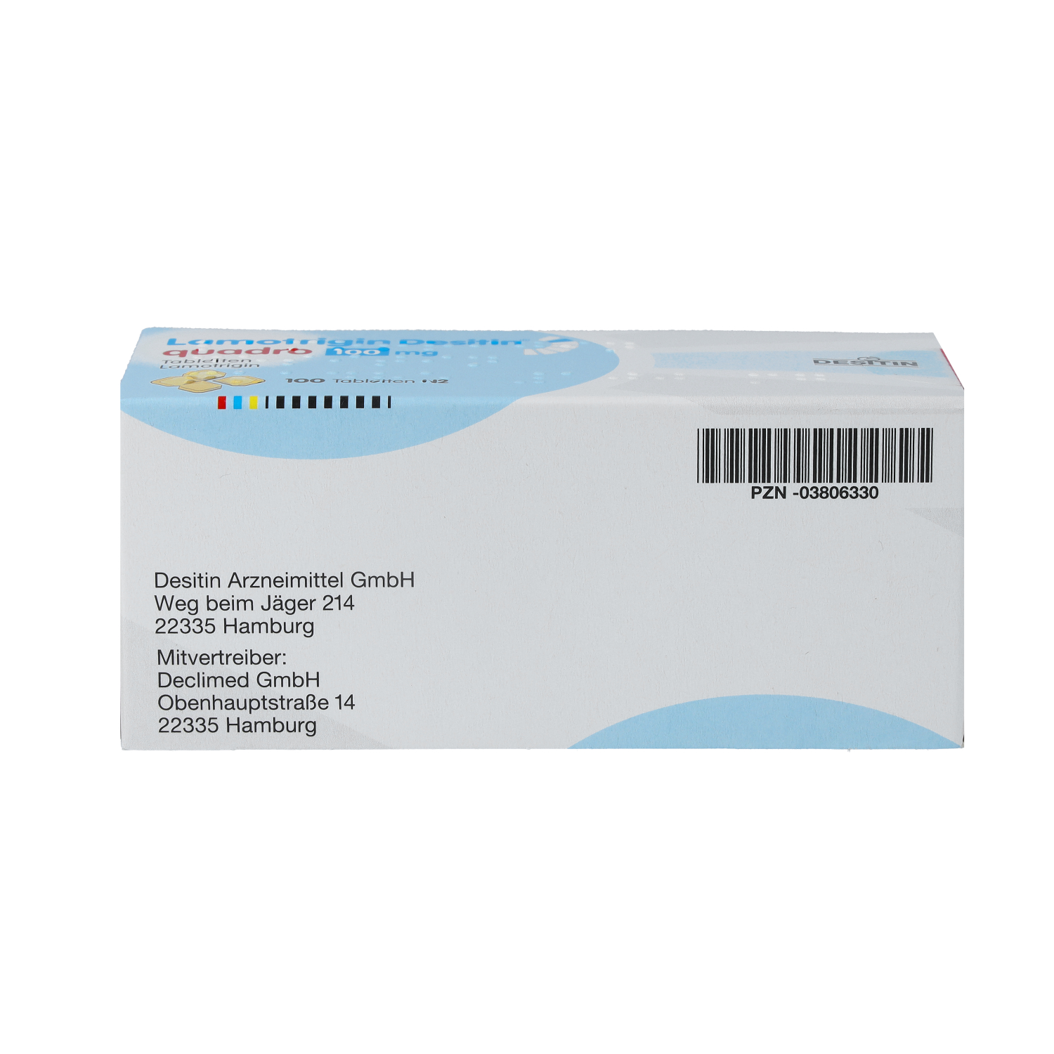 LAMOTRIGIN Desitin Quadro 100 mg Tabletten