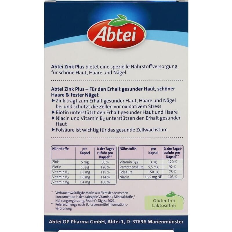ABTEI Zink Plus Nährstoff Kapseln