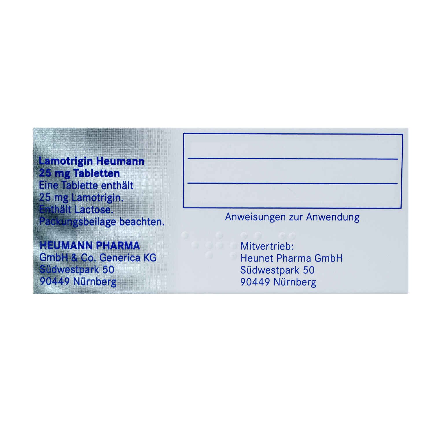 LAMOTRIGIN Heumann 25 mg Tabletten