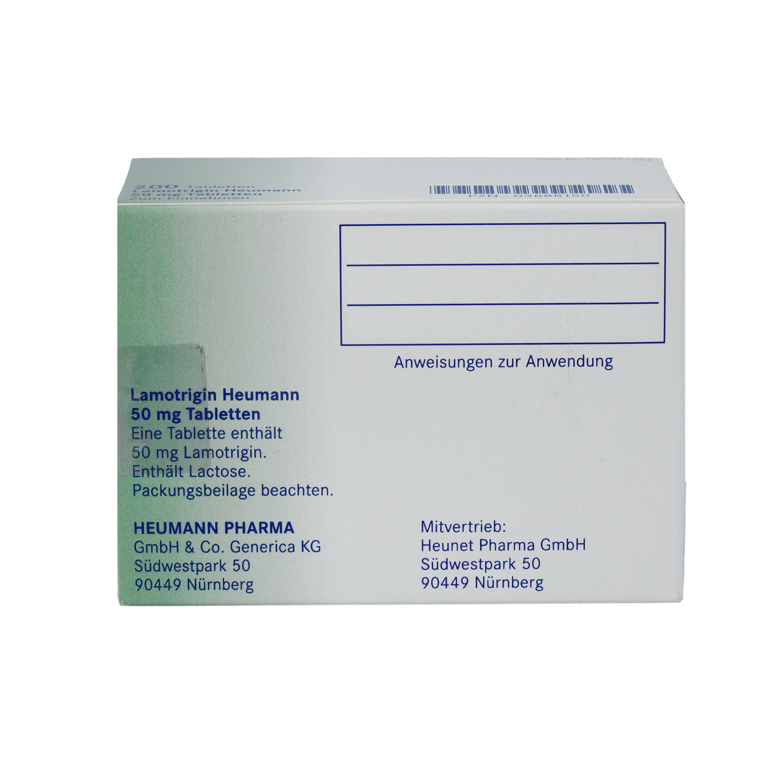 LAMOTRIGIN Heumann 50 mg Tabletten