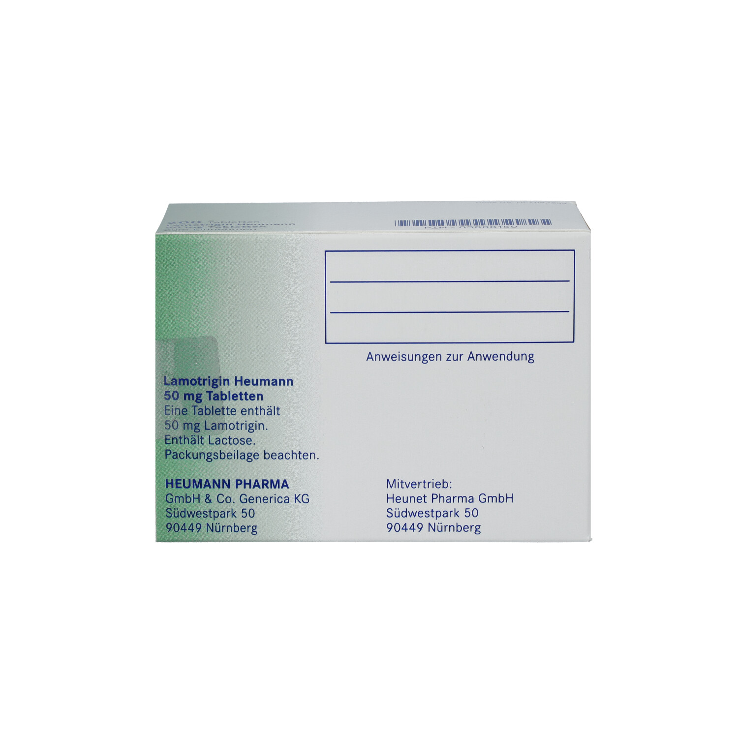 LAMOTRIGIN Heumann 50 mg Tabletten