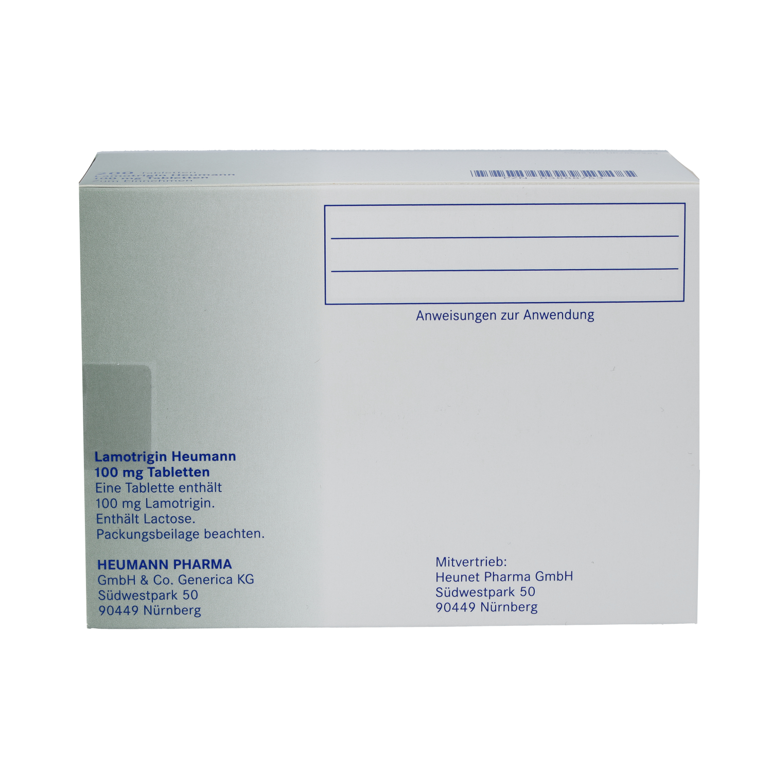 LAMOTRIGIN Heumann 100 mg Tabletten