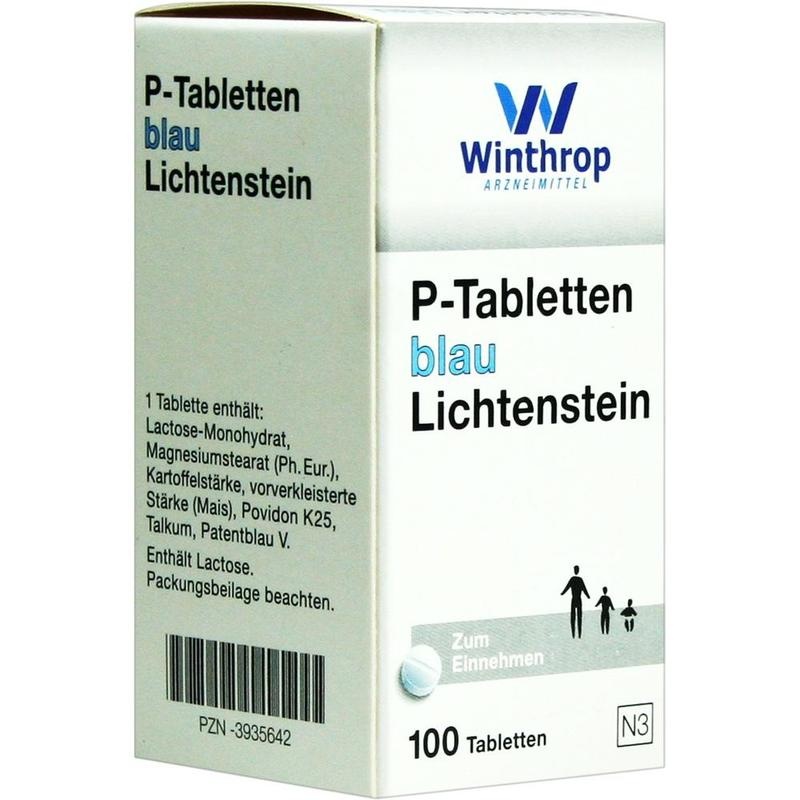 P TABLETTEN blau 8 mm Teilk.
