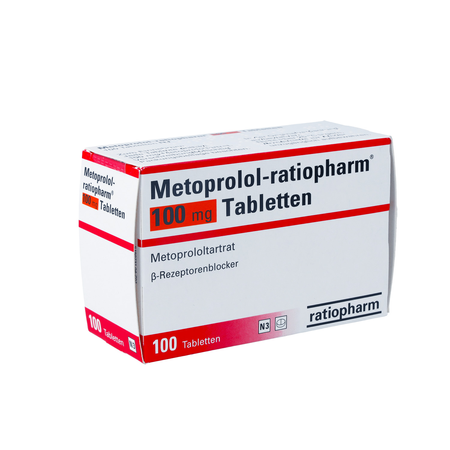 METOPROLOL-ratiopharm 100 mg Tabletten