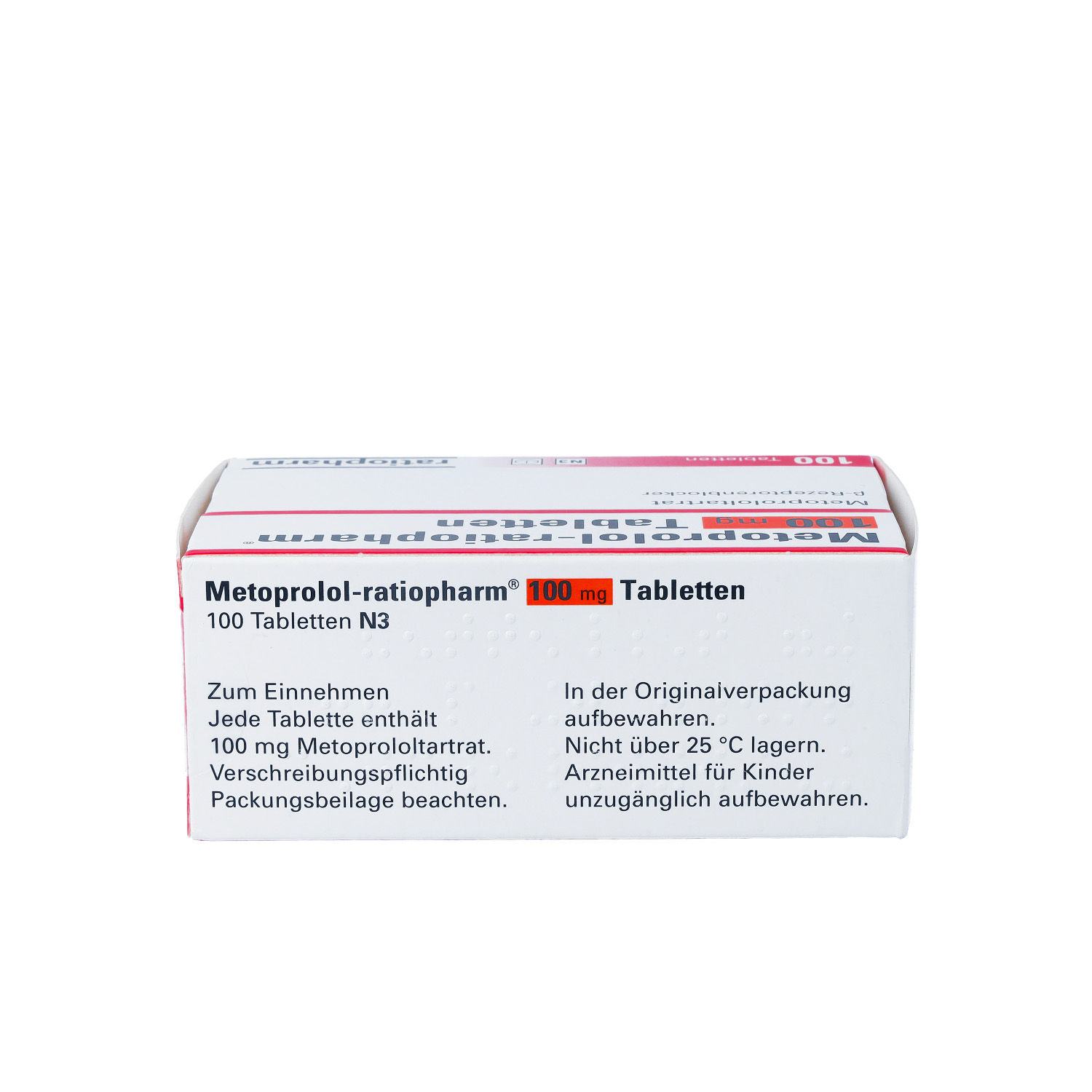 METOPROLOL-ratiopharm 100 mg Tabletten