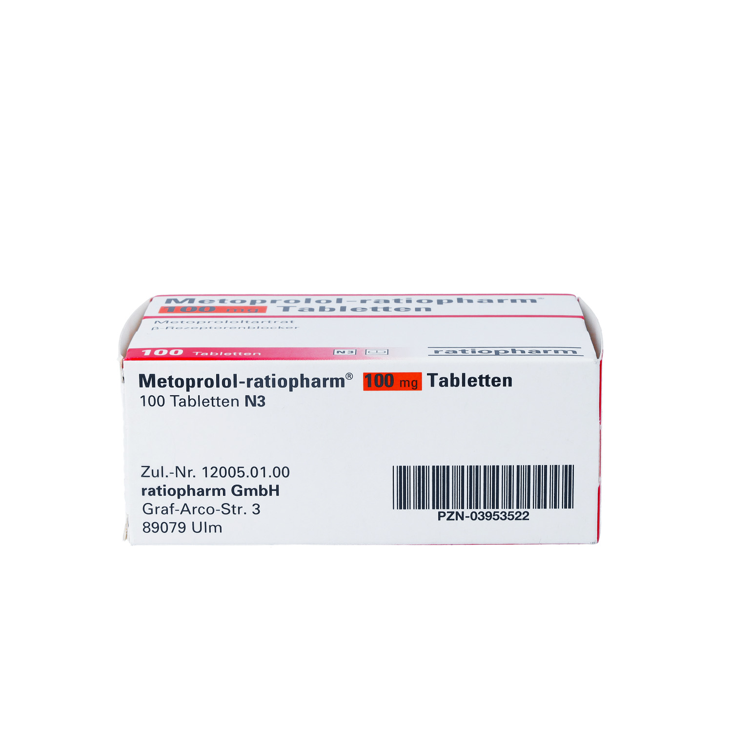 METOPROLOL-ratiopharm 100 mg Tabletten