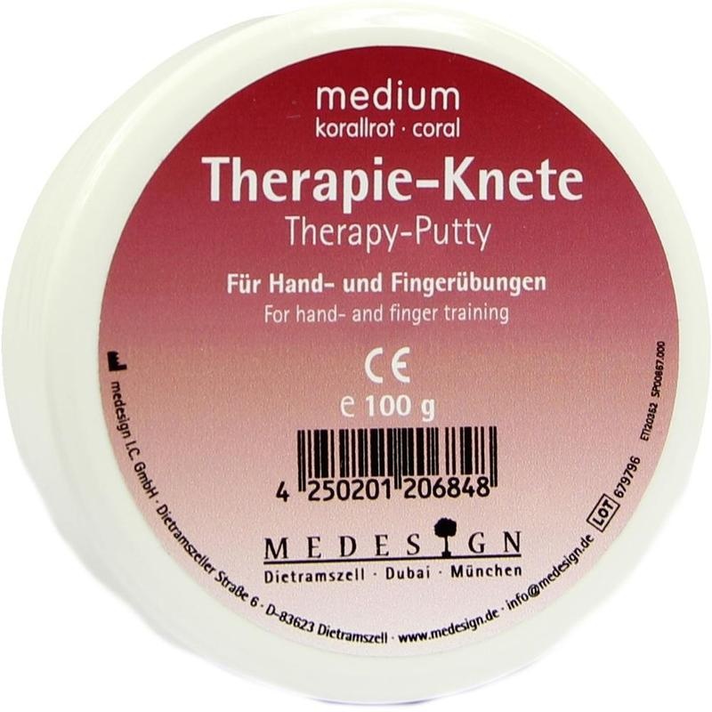 THERAPIEKNETE medium korallrot