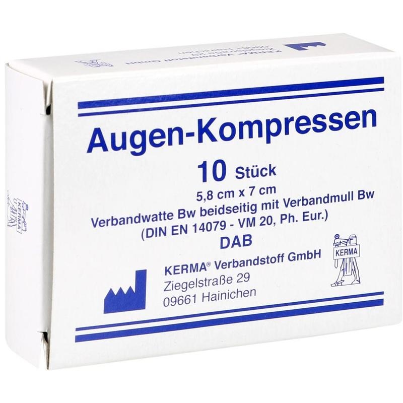 AUGENKOMPRESSEN 5,8x7 cm unsteril
