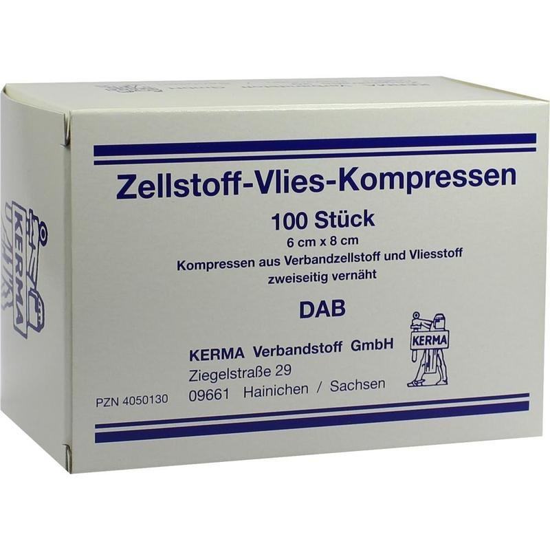 ZELLSTOFF VLIES Kompressen unsteril 6x8 cm