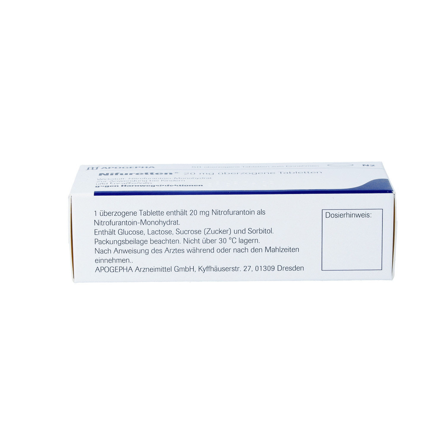 NIFURETTEN 20 mg überzogene Tabletten