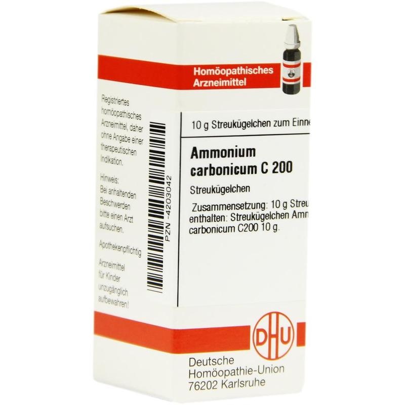 AMMONIUM CARBONICUM C 200 Globuli