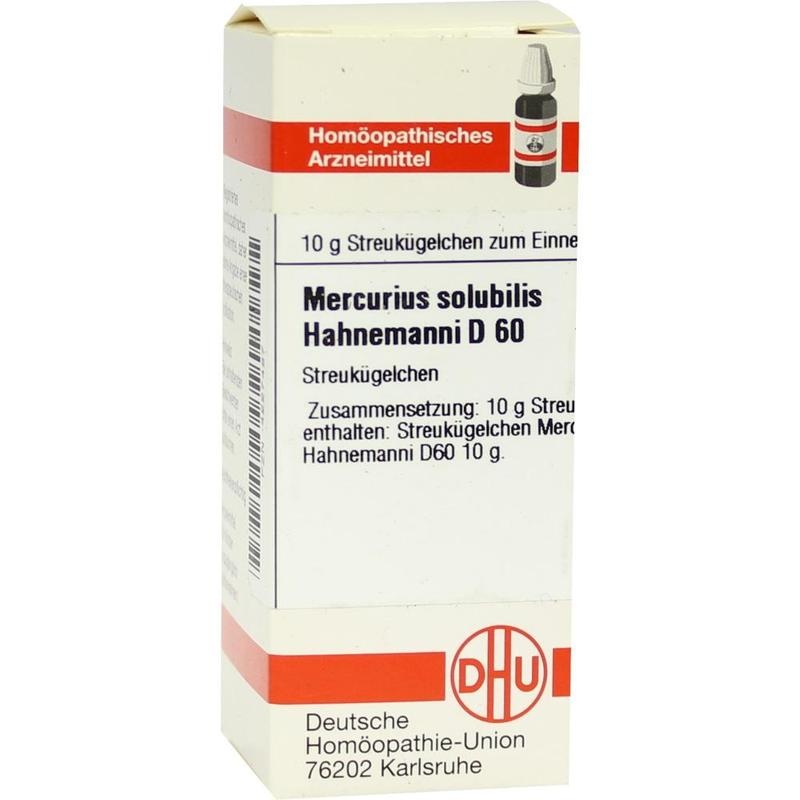 MERCURIUS SOLUBILIS Hahnemanni D 60 Globuli
