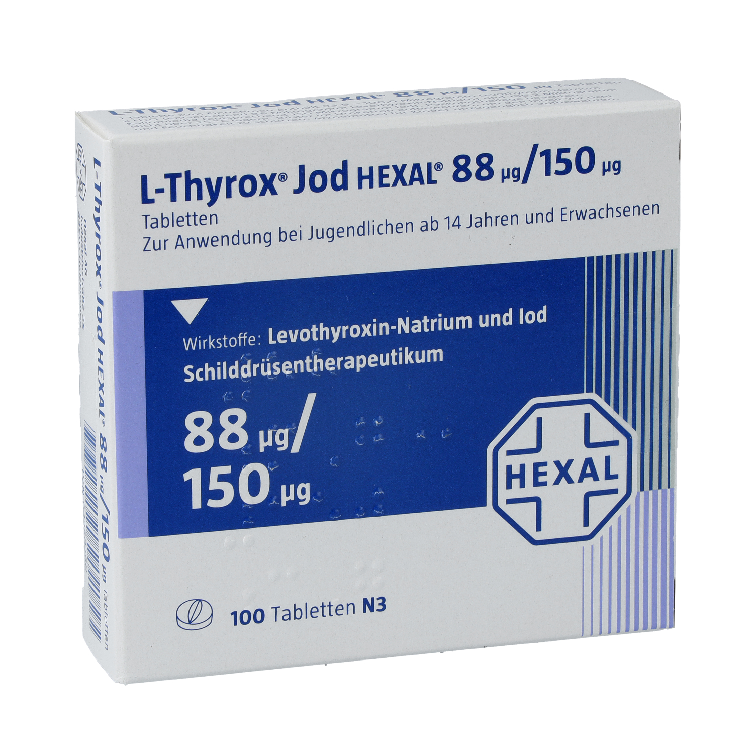 L-THYROX Jod HEXAL 88/150 Tabletten