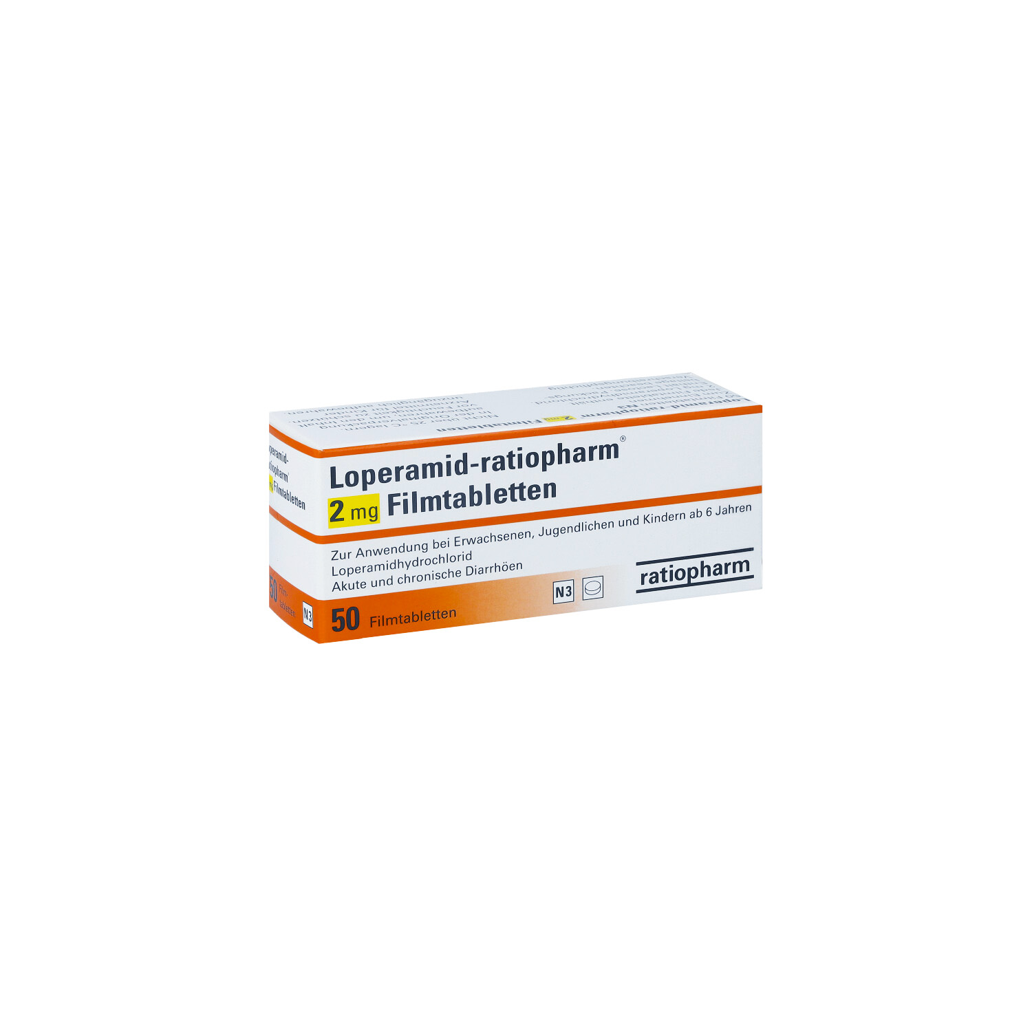 LOPERAMID-ratiopharm 2 mg Filmtabletten