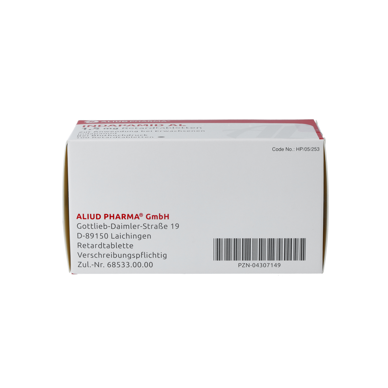 INDAPAMID AL 1,5 mg Retardtabletten