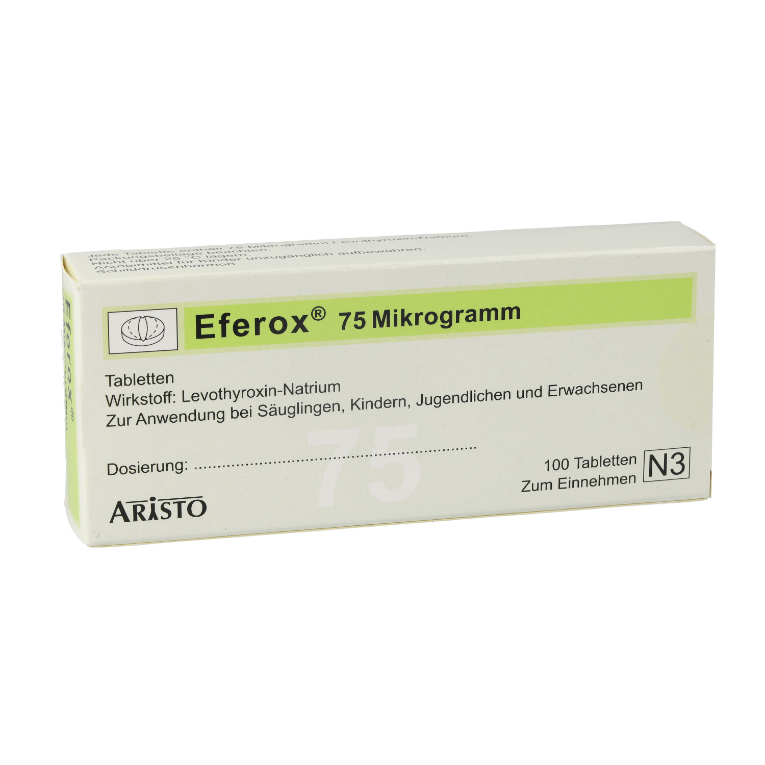EFEROX 75 Mikrogramm Tabletten